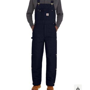 Carhartt Men's Zip To Thigh Bib Overall Unlined | NWOT 32x28